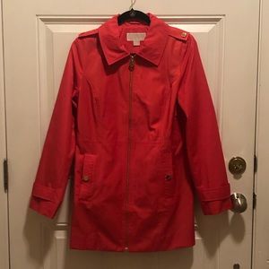 MICHAEL KORS Pink Trench Coat | Size Small